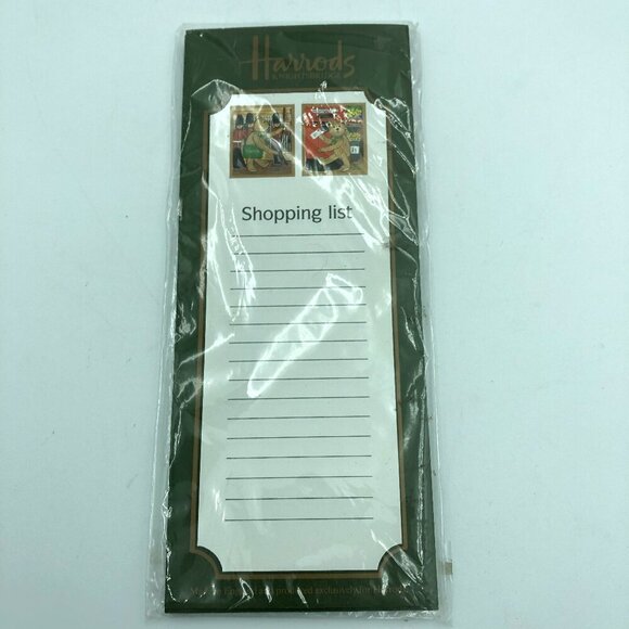 Harrods Knightsbridge Teddy Bear Shopping Pad - Picture 1 of 5